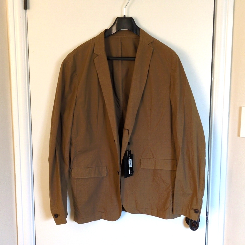 Theory tan cotton Blazer sz 44